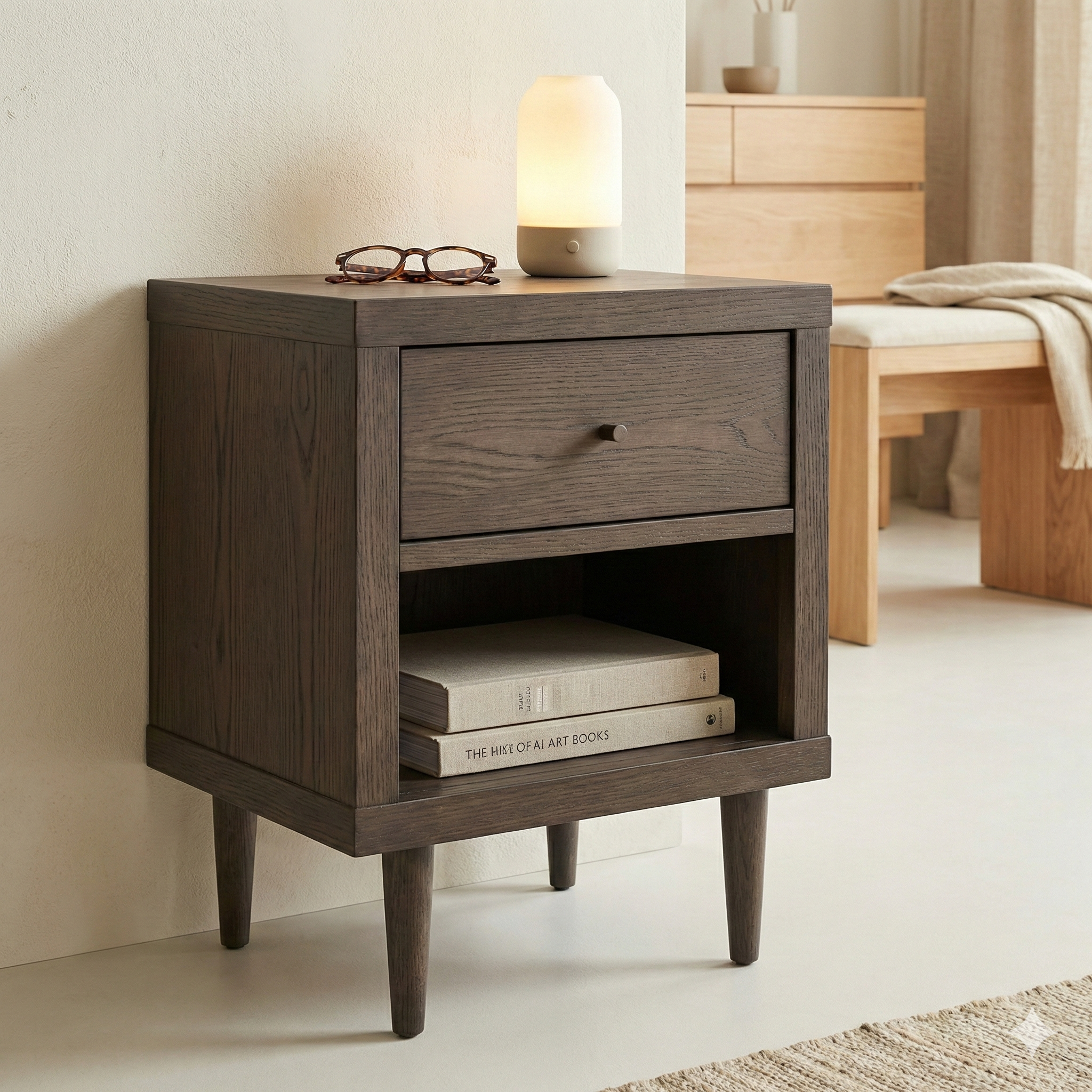 1 Drawer Night Stand 72036 Grey